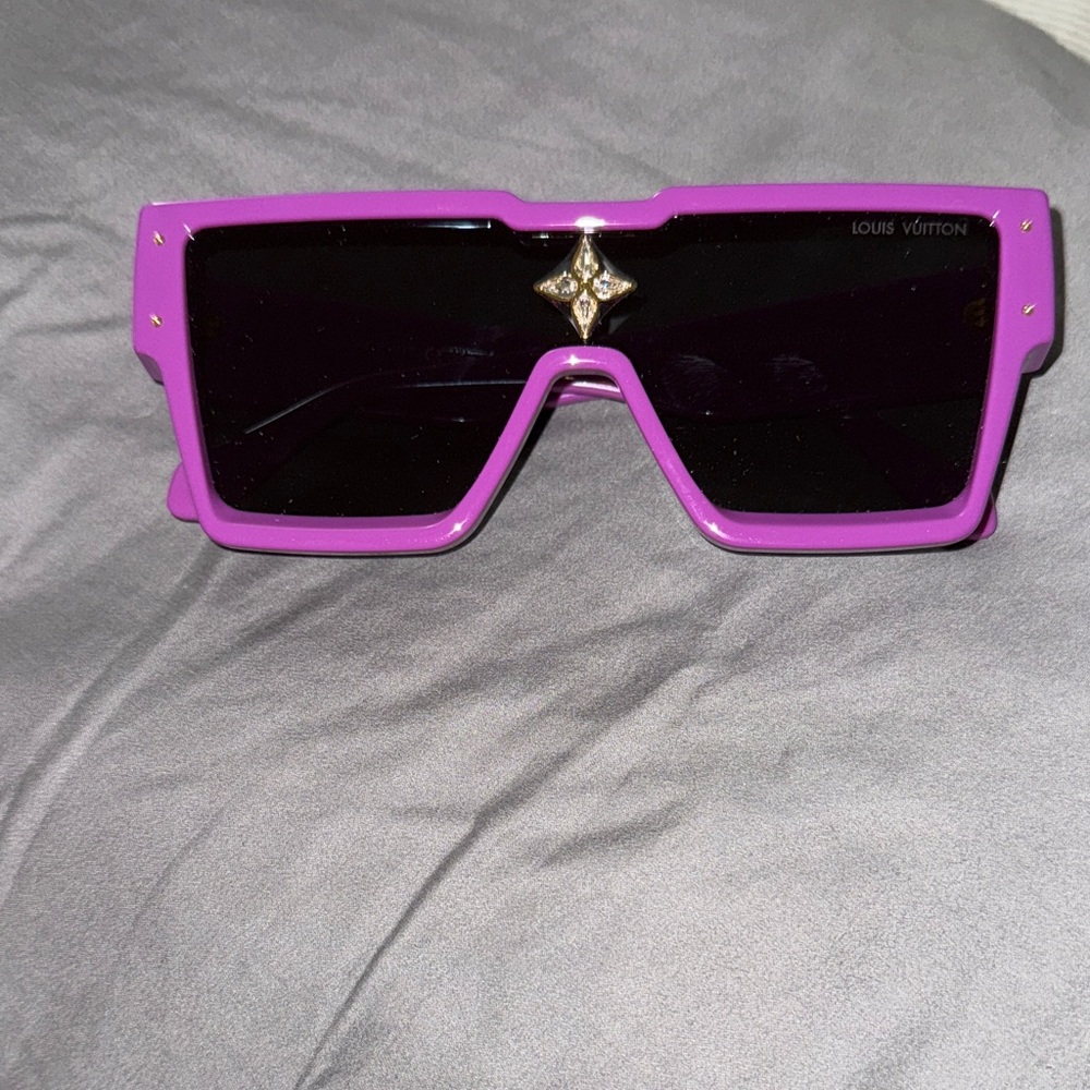 Louis Vuitton Violet Sunglasses with Black Lenses
